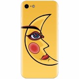 Husa silicon pentru Apple Iphone 7, Yellow Moon