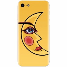 Husa silicon pentru Apple Iphone 6 Plus, Yellow Moon