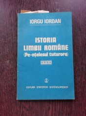 ISTORIA LIMBII ROMANE (PE-INTELESUL TUTURORA) - IORGU IORDAN (CU DEDICATIA AUTORULUI PENTRU MIOARA SI ANDREI AVRAM) foto