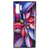 Husa Samsung Galaxy Note 10 Plus, Protectie UV, Model Flower, Sticla Coperta