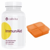 Set supliment alimentar Imunostimulator si cutie pilule, ImmunAid (180 capsule) - Calivita