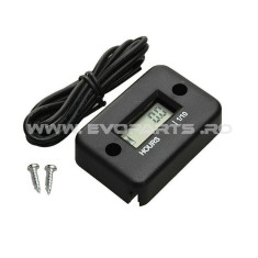 Hour meter Moto Atv Barca ceas Indicator ore functionare - NEGRU