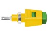 Clema de laborator SCH&Uuml;TZINGER 16A galben-verde, model ESD6554-GNGE, montare insurubare, material poliamida, lungime 38.9mm