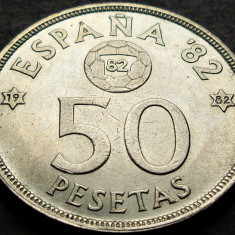 Moneda Comemorativa 50 PESETAS - SPANIA, anul 1982 *cod 113 B - EXCELENTA!