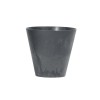 Ghiveci decorativ rotund antracit 7L, 25x23.3 cm, Tubus Beton, plastic, Prosperplast. Ghiveci flori interior/exterior cu scurgere