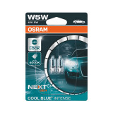 Cumpara ieftin Set 2 becuri auto halogen Osram W5W Cool Blue Intense Next Generation 12V 2825CBN-02B