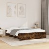 VidaXL Cadru de pat fără saltea Stejar afumat 160x200cm Lemn prelucrat