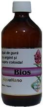 Apa de Gura AquaNano cu Argint si Cupru Bios 12ppm 480ml Aghoras Cod: 30458 foto