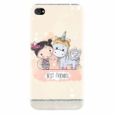 Husa silicon pentru Apple Iphone 4 / 4S, Best Friends