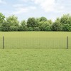 Plasa de S&acirc;rmă Sudată cu 11 Posturi U Gri 0.4 x 25 m Oțel