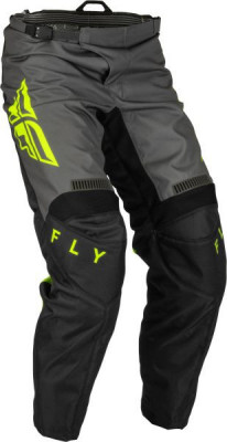 Pantaloni Cross/Enduro Fly Racing F-16 Culoare Negru/Fluorescent/Gri/Galben.dimensiunea 34 foto