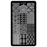 Cumpara ieftin Matrita Metalica Stampila Unghii LUXORISE, Soft Lace XY-P06