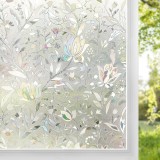 Cumpara ieftin Folie Geam Decorativă Florală 200x60 cm &ndash; Intimitate și Protecție UV pentru Acasă și Birou