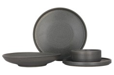 Bonna Set de vesela (Large) - Hornfels - 24 bucăți - 6 persoane - Porţelan