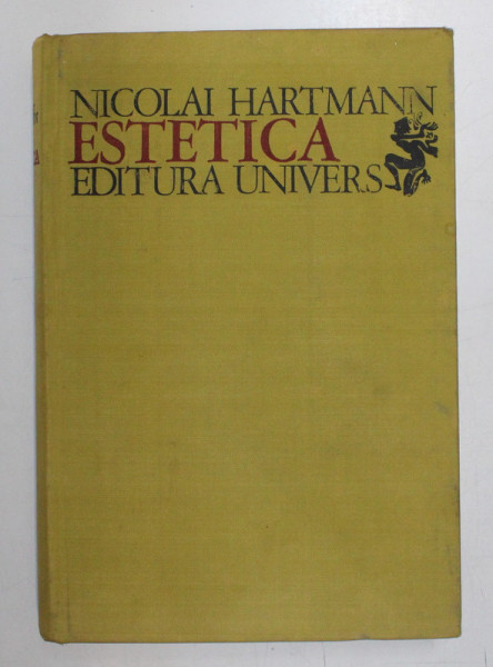 ESTETICA-NICOLAI HARTMANN BUCURESTI 1974