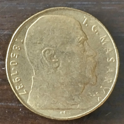 Moneda Republica Cehia și Slovacia - 10 korun 1993 - Masaryk foto