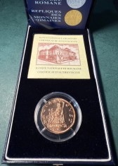 Moneda BNR Reproduceri dupa monede Romane Sestert Traian Dacia foto