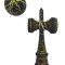 Kendama profesionala, Bila din lemn, Negru Galben, 52KD