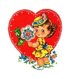 Cumpara ieftin Sticker decorativ Fetita, Multicolor, 62 cm, 6010ST, Oem