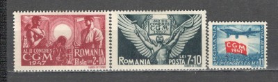 Romania.1947 Congresul CGM ZR.140 foto