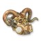 Craniu berbec-statueta steampunk din rasini SP-77