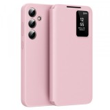 Husa pentru Samsung Galaxy S25 S931, Techsuit, SmartView, Roz