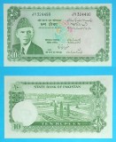 Pakistan 10 Rupees 1972 &#039;Shalimar&#039; UNC serie: JY 324490 p#21