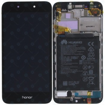 Huawei Honor 6A (DLI-AL10) Capac frontal modul display + LCD + digitizer + baterie gri 02351KTW foto