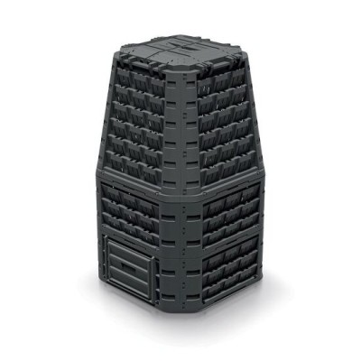 Compostor de gradina, 1050 L, negru, Evogreen, Vario foto