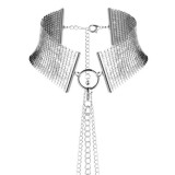 Choker din plasă metalică cu lanț reglabil BIJOUX - Desir metallique, pentru&nbsp;femei,&nbsp;Silver