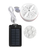 Cumpara ieftin Kit pentru Camping si Calatorii APF&reg; : Mini Masina de Spalat Portabila , Lanterna Solara Multifunctionala , Busola , Power Bank, Accesorii