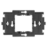 Suport dublu pentru montaj pe perete, compatibil doua module, design alb