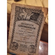 Geografia continentelor, fara Europa, pentru clasa a Vi-a primara - G.N. Costescu
