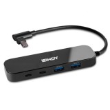 HUB USB 3.2 Gen2 type C la 2 x USB-A + 2 x USB type C 100W(20V/5A), Lindy L43334