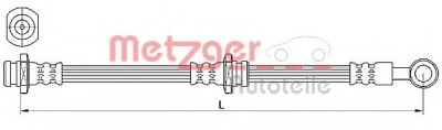 Conducta / cablu frana MITSUBISHI OUTLANDER I (CU) (2001 - 2006) METZGER 4110639 foto