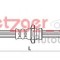 Conducta / cablu frana MITSUBISHI OUTLANDER I (CU) (2001 - 2006) METZGER 4110639