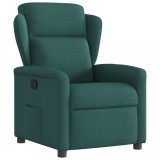 vidaXL Fotoliu rabatabil, verde &icirc;nchis, material textil