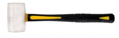 Ciocan alb cauciucat cu coada din fibra 340g, Topmaster 240906 foto