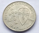 435. Moneda Portugalia 250 escudos 1989 (850th Anniversary - Founding of Portugal)
