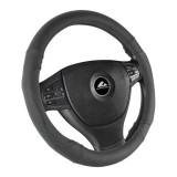 Husa volan de culoare neagra cu perforatii, diametru 37-39cm, material cauciucat