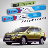 Cumpara ieftin Ștergătoare Suzuki SX4 S-Cross JY 2013-2016 | Set Față și Spate Flat Premium &ndash; TeamCar&reg;