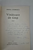 Carte cu autograf Doina Sterescu Vanatoare de timp Versuri