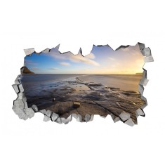 Sticker decorativ, gaura in perete 3D, 85 cm, 164STK-2