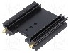 Radiator extrudat, aluminiu, 50.8mm x 45mm, neagra, FISCHER ELEKTRONIK - SK409/50,8/STS foto