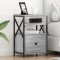 vidaXL Dulap de noapte sonoma gri 40 x 31 x 60 cm Lemn compozit 859496