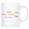 Cana alba personalizata &quot;Prietena, Iubita, Sotie, Amanta, Mama, Sefa&quot;, INOVATIX&reg;. 330ml