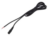 Cablu Negru DC 5.5/2.5 Soclu Drept 2m