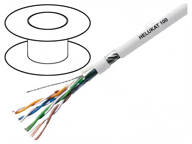 Cablu F/UTP Cat5e 100m Gri