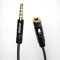 Cablu Audio Prelungitor Dudao Jack 3.5mm Tata la Jack 3.5 mm Mama, 4 Pini, 1 Metru, Negru