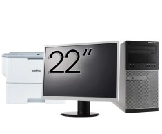 Pachet Calculator Second Hand DELL Optiplex 9020 Tower, Intel Core i5-4570 3.20GHz, 8GB DDR3, 240GB SSD + Monitor 22&amp;quot; NewTechnology Media